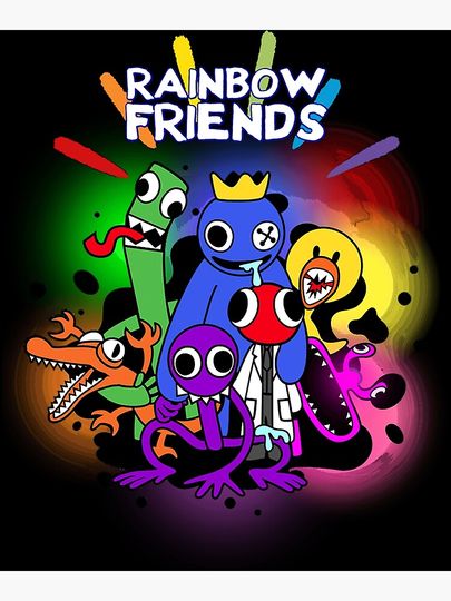 Rainbow Friends Hug it Out Colors Premium Matte Vertical Poster