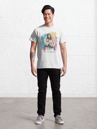 Jesus and The Easter Bunny - He is Risen Christian Easter Classic T-Shirt