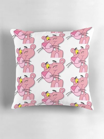 The pink Panther Throw  Pillow