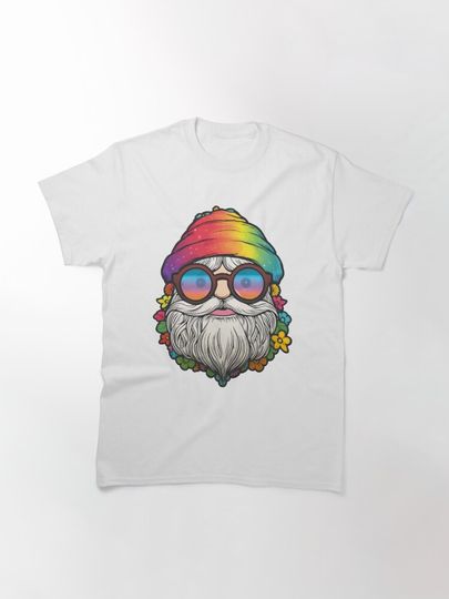 Hippie Gnome Rainbow Colorful Trippy T-Shirt