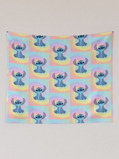 Colorfull Stitch Disney Tapestry