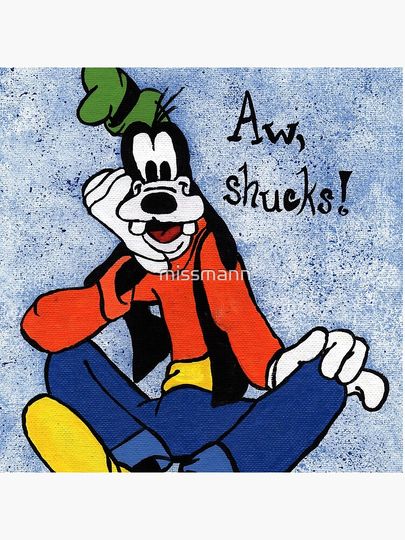 Goofy Painting Pillow