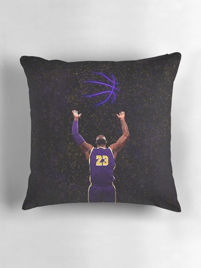 Lebron James 23 Pillow, Basketball Gift, Gift for Fan