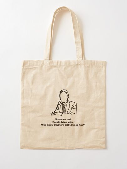 TikTok CEO Poem Tote Bag