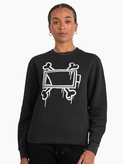 Uzi Doorman Bone Batttery    Pullover Sweatshirt