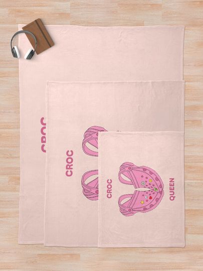 Croc Queen Throw Blanket