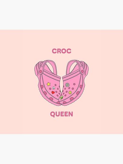 Croc Queen Throw Blanket