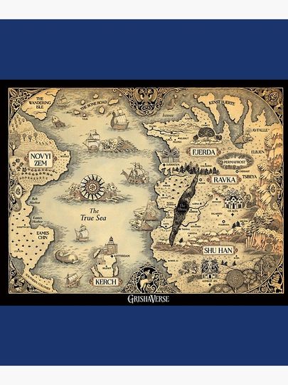 Colored Grishaverse Map Premium Matte Vertical Poster