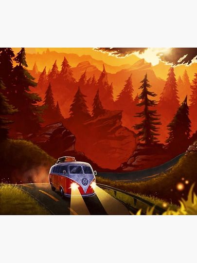mountain forest Tapestry