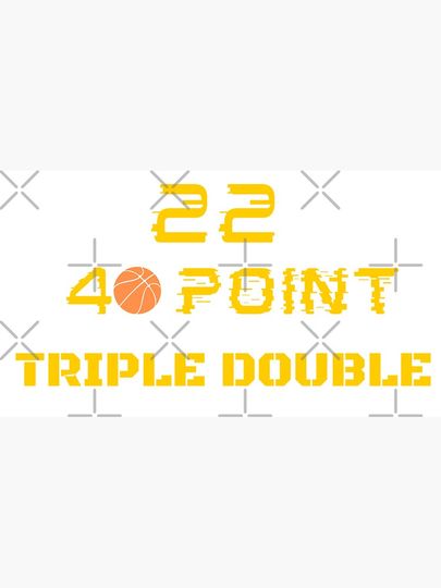 Caitlin Clark 22 40 point triple double Cap