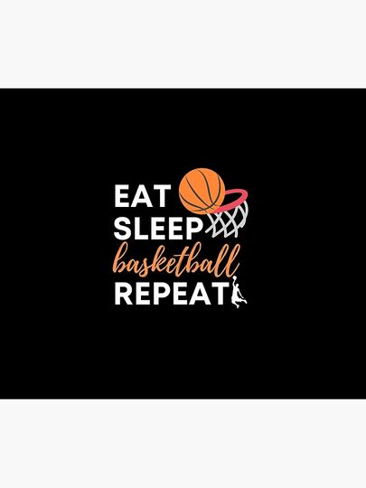 Eat Sleep Basketball Repeat  Tapestry