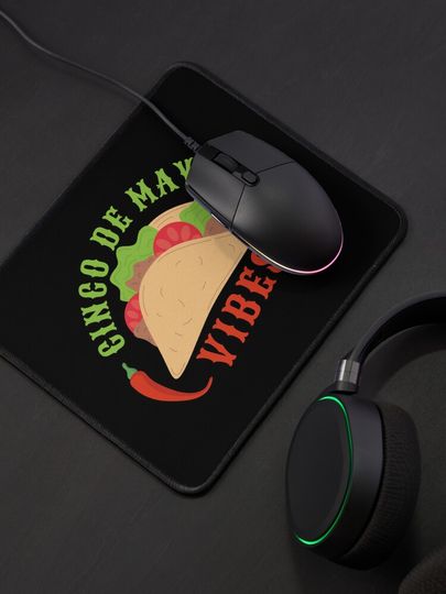 Cinco De Mayo Vibes Mouse Pad, Mexican Party
