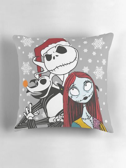 Jack Skellington, Zero and Sally - The Nightmare Before Christmas Pillow