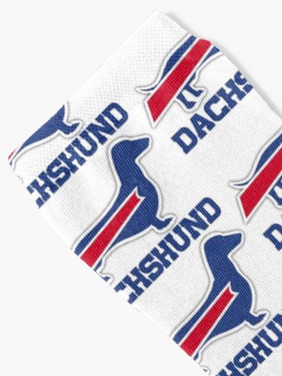 Buffalo Bills Dachshund Socks, Gift For Fan