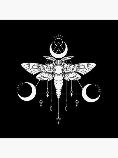 Butterfly Night Moth Butterfly Silhouette Funny Halloween Pillow