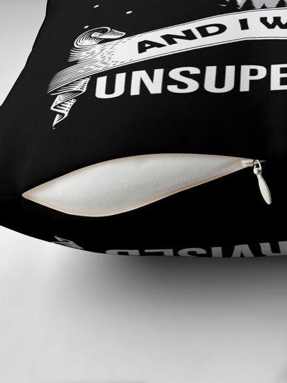 In My Defense The Moon Was Full And I Was Left Unsupervised Funny Witch Halloween Pillow