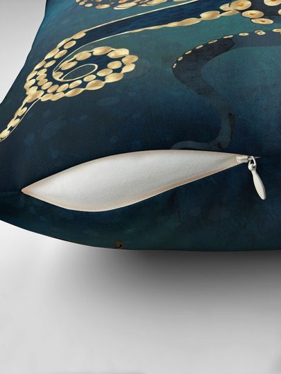 Metallic Octopus IV Pillow