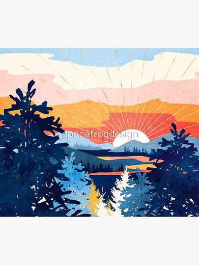 Sunset Lake Tapestry