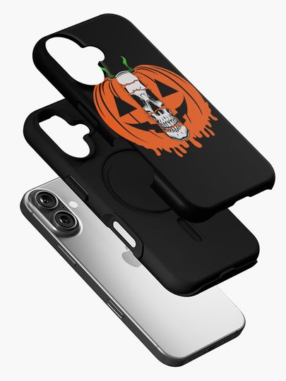 Pumpkin Skull Halloween Horror iPhone Case