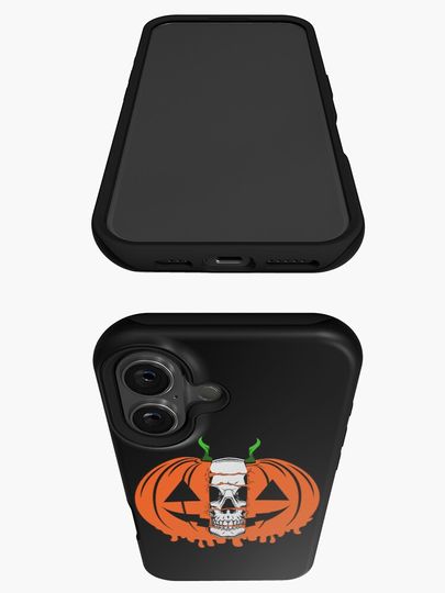 Pumpkin Skull Halloween Horror iPhone Case