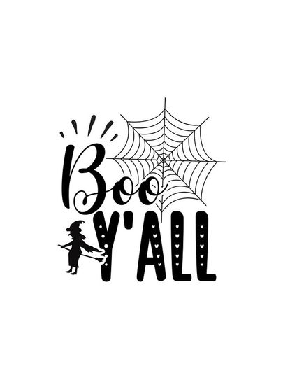 Boo Y'all Funny Witch Halloween iPhone Case