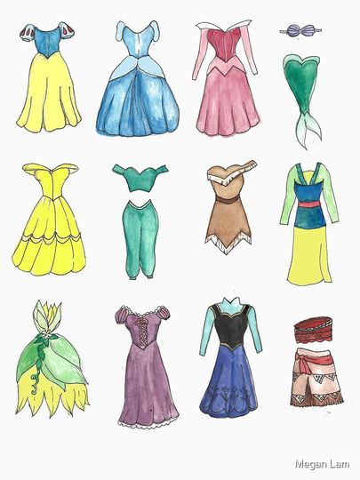 Disney Princess Dresses Pullover Hoodie