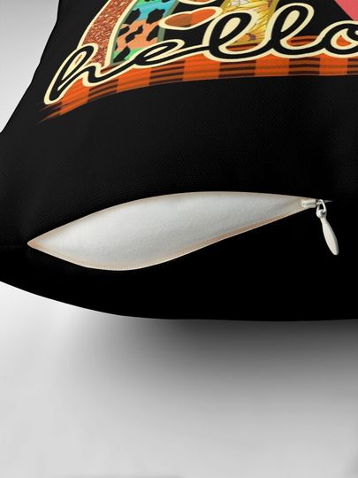 Hello Fall Funny Autumn Halloween  Pillow