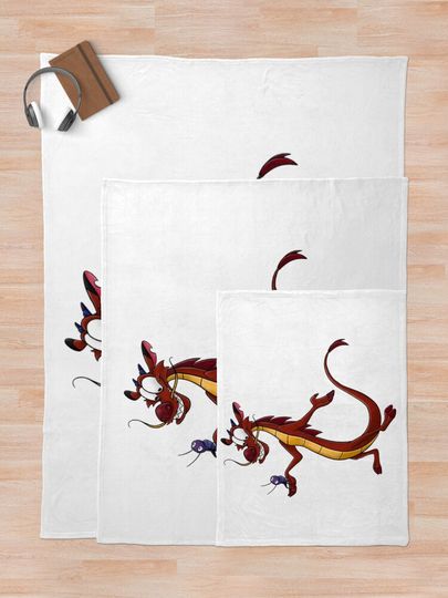 Mushu and Cricket   Throw Blanket