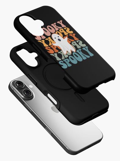 Spooky Boo Halloween Costume Retro Daisy Colorful Scary iPhone Case