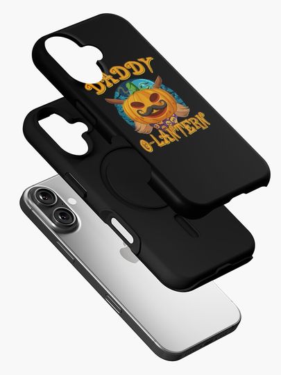 Mens Daddy Halloween Costume Jack O Lantern Pumpkin iPhone Case