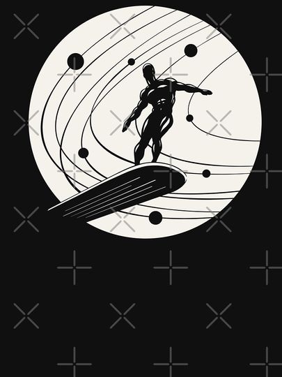 Silver Surfer minimalist white Essential T-Shirt