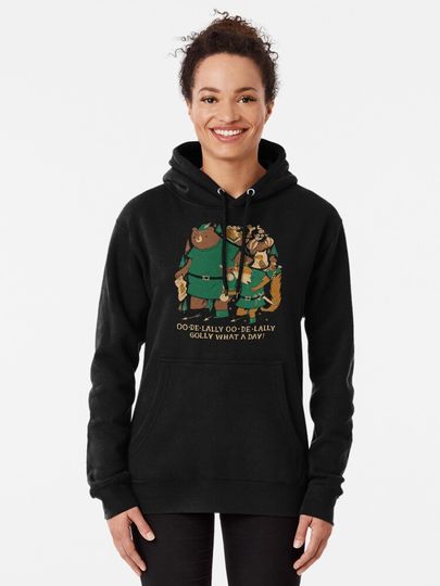 oo-de-lally Robin Hood Cartoon Pullover Hoodie