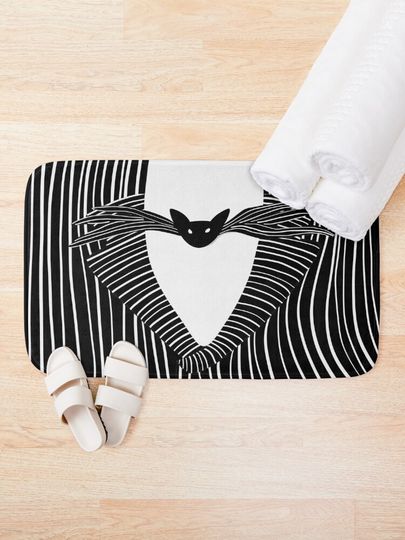 Jack Skellington Jacket The Nightmare Before Christmas Disney Bath Mat, Disney Decor