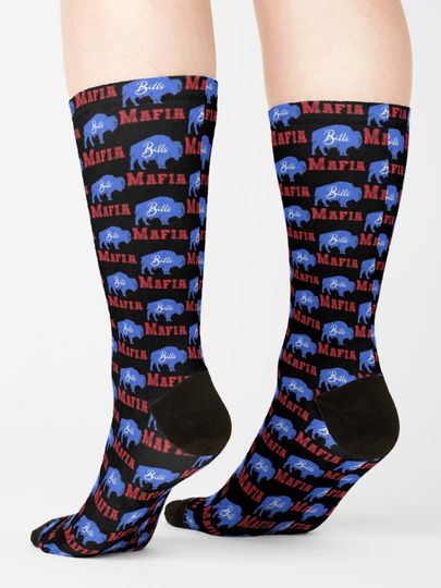 Bills Mafia 716 Buffalo New York BFLO Socks, Gift For Fan