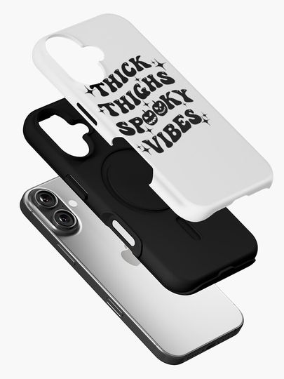 Thick Thighs Spooky Vibes Funny Halloween iPhone Case