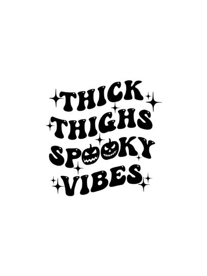 Thick Thighs Spooky Vibes Funny Halloween iPhone Case