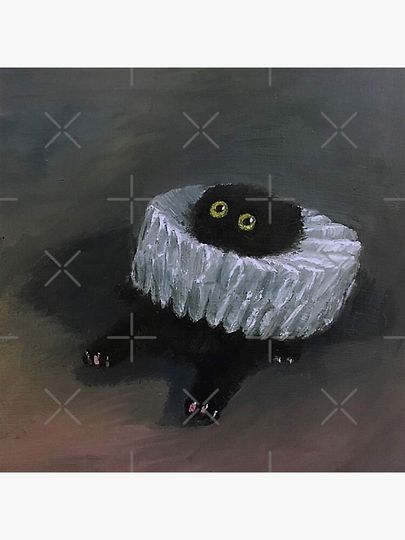 Vanessa Stockard black cat is sinking Canvas