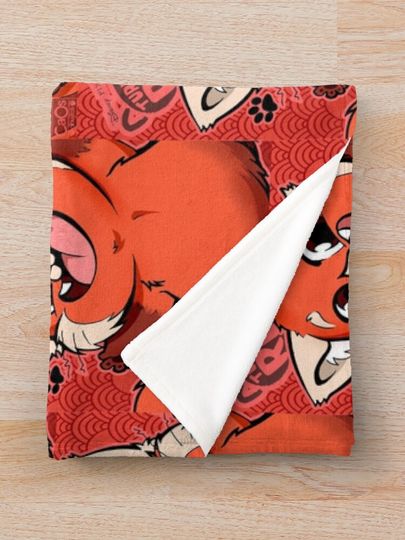 TURNING RED FANART_CAOSDIBUJITOS Throw Blanket