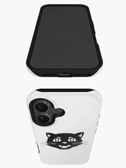 Halloween Black Cat Vintage iPhone Case