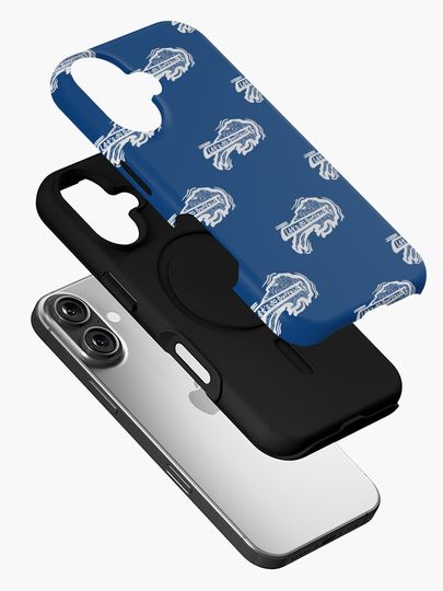 White Buffalo Bills Doodle iPhone Case, Gift For Fan