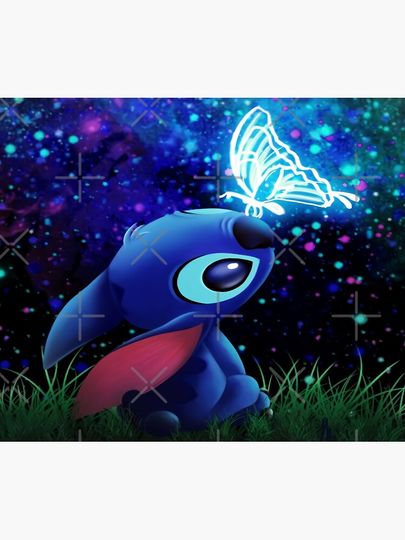 Lilo and Stitch Throw Blanket Cute Cozy Plush Bed Cover