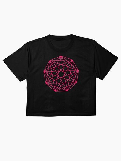 Pink Nonagon Boxy T-Shirt