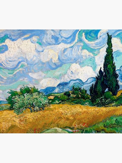 Wheat Field with Cypresses by Vincent van Gogh Tapestry
