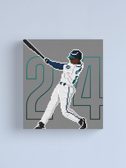 Ken Griffey Jr Canvas, Gift for baseball fan
