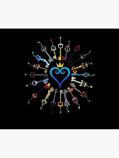 Kingdom Hearts Keyblades Soft Warm Throw Blanket for Couch and Bed