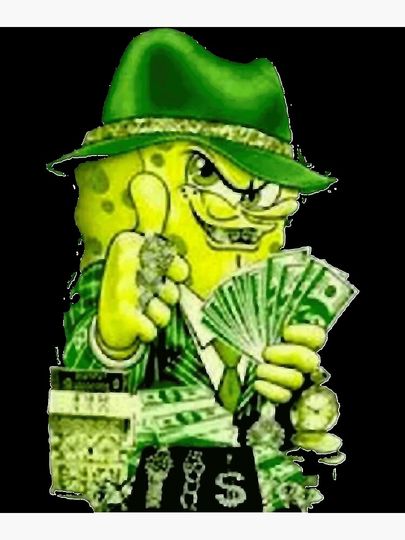 Gangsters-Tee-Spongebobs Premium Matte Vertical Poster