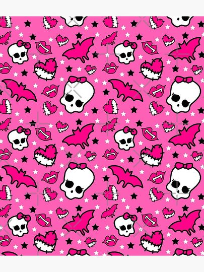 Monster High Pretty Pink Pattern Backpack