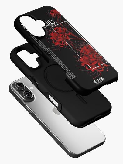 japanese red spider lily aesthetic iPhone Case