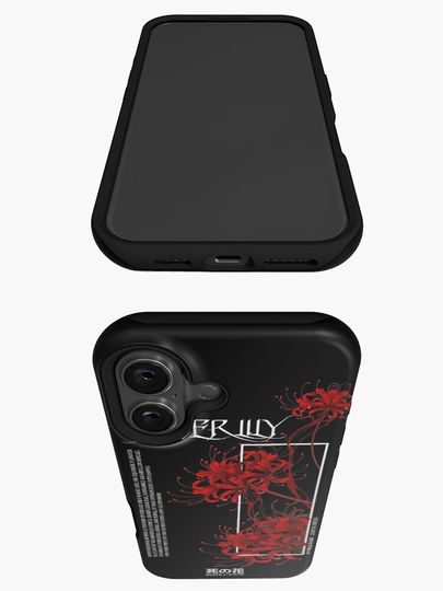 japanese red spider lily aesthetic iPhone Case
