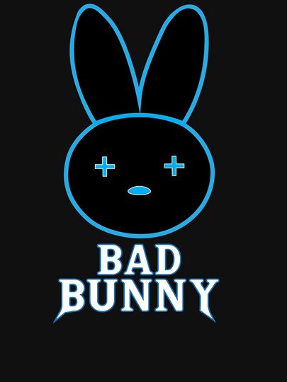 Bad Bunny Black & Blue Zipped Hoodie